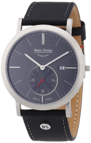 Bruno Shnle Herren-Armbanduhr XL Ares II Analog Quarz Leder 17-13086-745