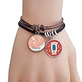 Happy Easter Festival Cute Colored Egg Flower Bracelet Rope Wristband Microphone Sing Gift