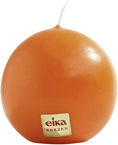 Eika Ball Candle, Paraffin Wax, Orange