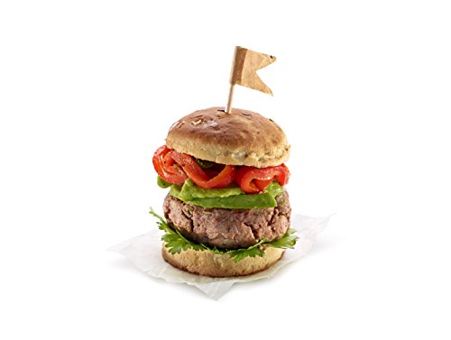 Lékué 0202300M10M017 Brötchen-Backform rund 6er-Set Silikon, 6 Einheiten, schwarz - 7