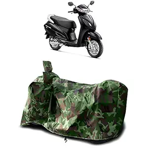 AARTRI - Honda Activa 6G New BS6 Water Resistant - Dust Proof - Full Bike Scooty Two Wheeler Body Cover for Honda Activa 6G (Green Multijungle)