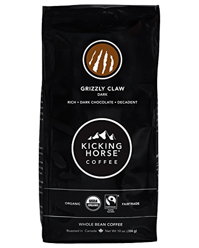 Treten des Pferd Kaffees - Organischer Fairtrade vollständiger Bohne Kaffee Grizzly Greifer-dunkle Braten - 10 Unze.