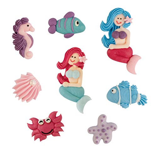 Preisvergleich Produktbild Günthart 16 Zuckerfiguren Meerjungfrau / Fisch / Krabbe / Seestern