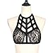 Produktbild U.Expectating Frauen Dessous Korsett Vovotrade Spitze Blumen Bralette Bralet BH Tank Cami Crop Unterwäsche, Spitze Stickerei Kragen Verband BH Harness Elastische Sexy Body Cage BH Halter Crop Top (XL)