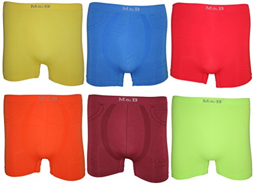 Pack of 6 Children's Boxer Shorts Boys TOP quality different models. Microfibre Underwear Shorts Pants-Seamless