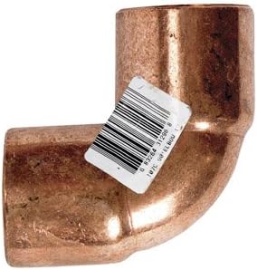 Elkhart Products 107C 1" 1" 90º Copper Elbows