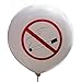 Produktbild RAUCHVERBOT Ø 210cm 1 Stück, mit 3 seitigen Druck auf Riesenluftballon von Ballonpoint - Ø210cm /83inch, Umfang 650cm, Luftballon RAUCHVERBOT Ballonfarbe WEISS, Größe XXXXXL Jumboballoon Typ R650 inkl. Spezialballonverschluss (Klammer ZRBV15). Hergestellt in der EU