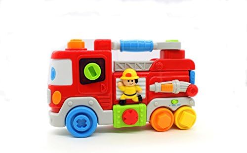 Early Education 1 Year Olds Baby Toy Emergency Fire Truck Muscial Toys for Children &amp; Kids Boys and Girls