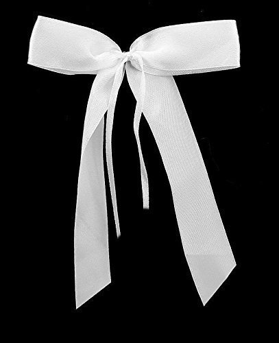 100 Antennenschleifen Weiß als Brautwagen Autoschmuck STAR-LINE® für Dekoration von Hochzeit, Brautwagen, Hochzeitsauto, Autoschleifen - 2