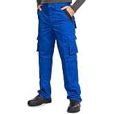 Men's Work Trousers, Made in EU, Reinforced and Padded Knees, Cargo Trousers