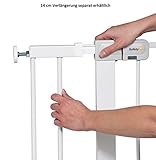 Safety 1st Quick Close Plus Treppenschutzgitter, extra sicheres Metall, Türschutzgitter zum Klemmen, weiß, bis 136 cm verlängerbar - 6