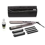 accesorios para plancha de pelo Placas basculantes con tecnología iónica, con revestimiento cerámico y turmalina profesional