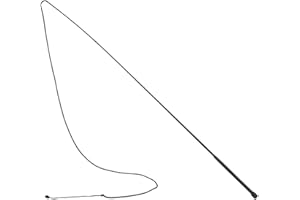 Umbria Equitazione Frusta da tondino 180 cm, Nero