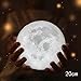 Produktbild Huihong Nachtlampe, 3D Luna Mond Lampe Tischleuchte Schreibtischlampe Nachttischlampe, Geschenk für Baby & Kinder & Freunde auf Halloween Weihnachten Und Geburtstag (20cm)