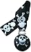 CuteToots hand-painted wooden dummy clip - black skulls (for dummy with ring)