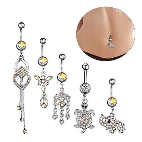 GYJUN Pendente animale elefante argento collana & gioielli orecchini Set Fan Shop