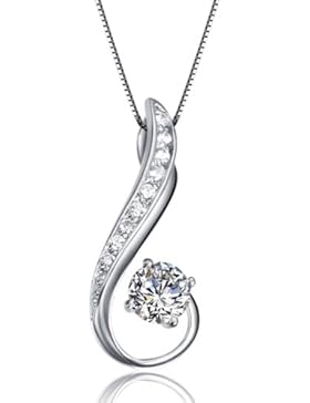 MARENJA silver-925Sterling Silber Zirkonia Musik Note 'I Love Music 