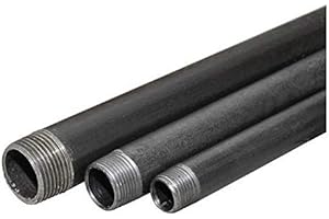 KNM Rohrdoppelnippel Temperguss schwarz Gewindefittings | Schwarz Rohrnippel 3/4" X 15CM.