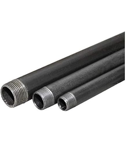 1/2 Inch Mallealbe Gietijzeren Buis, Voorgesneden, Industrieel Staal Zwart Past Standaard Een Halve Zwarte Schroefdraad Buizen Tepels En Fittingen Bouw Vintage Doe Het Zelf Meubels 10 Stuks 8 1112085025