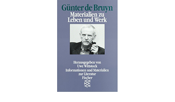 Gunter De Bruyn Materialien Zu Leben Und Werk Forum Wissenschaft Band 10960 Amazon De Wittstock Uwe Bucher