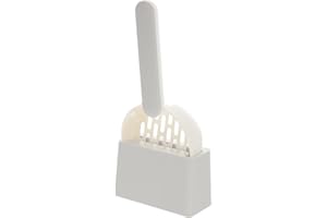 VILLCASE Cat Litter Scoop with Holder, Cat Poop Clean Tool Set, ABS Material, Comfortable Handle, Wide Mouth Design for Efficient Cleaning, Suitable for All Litter