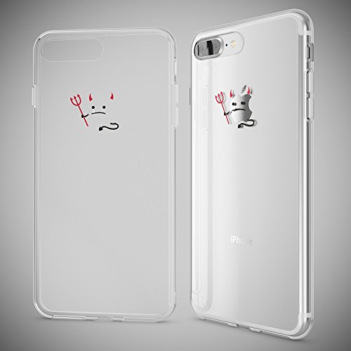iPhone 8 Plus 7 Plus Funda Carcasa de NALIA Protectora Movil Silicona Ultra-Fina Transparente Cubierta Goma Bumper Cover Case Cristal Clear para Apple iPhone 7 8 Designs Devil reviews iPhone 8 Plus 7 Plus Funda Carcasa de NALIA Protectora Movil Silicona Ultra-Fina Transparente Cubierta Goma Bumper Cover Case Cristal Clear para Apple iPhone 7 8 Designs Devil