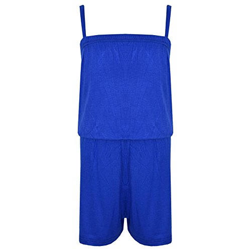 Girls Plain Color Jumpsuit Playsuit - Trendy All-in-One Outfit For Ages 5-13 Years