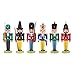 Produktbild Mini-Nussknacker Sortiment 1 mit 6 Figuren von DREGENO SEIFFEN 8,5 cm – Original erzgebirgische Handarbeit, stimmungsvolle Weihnachts-Dekoration