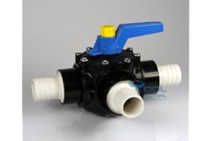 POOL Total 3-Wege Drehschieber mit d38 Anschluß (Nicht zum Aufschrauben) von Praher