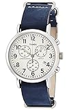 Timex Unisex Analog Quarz Uhr mit Leder Armband TW2P621009J
