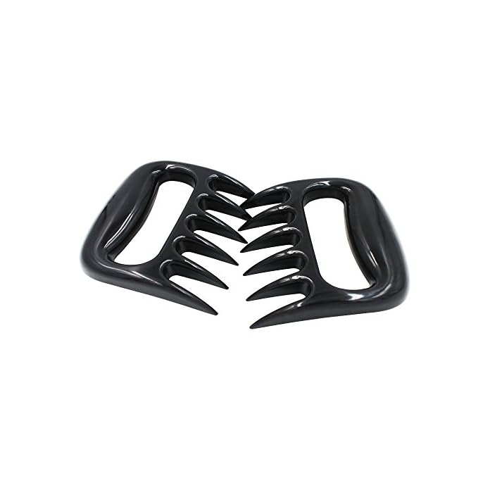 Artgear 2 Stcke Fleisch Krallen Fleischgabeln Brentatzen Grill Zerteilen Und Zerreien Bbq Meat Claws Grillset Fr Pulled Pork Kunststoff Vollmaterial Leichtere Reinigung Schwarz
