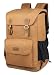 Produktbild EverVanz Canvas Leder Rucksack Reise Wandern Outdoorrucksack Daypacks für 15 Zoll Laptop Großer Rucksack für Schule