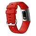 Price comparison product image Fitbit Charge 3 Watch Bands,Sansee Sports Silicone Bracelet Wristband Strap Band For Fitbit Charge 3 (Red)