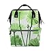 Produktbild Green Lotus Leaf Clean Komfortable Große Kapazität Wickeltaschen Mama Rucksack Multi Funktionen Windel Pflege Tasche Tote Handtasche Für Kinder Babypflege Reise Täglichen Frauen