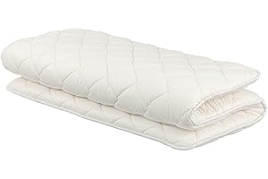 FULI Japanese Futon Mattress, Foldable & Portable Floor Lounger Bed, Roll Up Sleeping Pad, Shikibuton, Made in Japan (White, Full XL)
