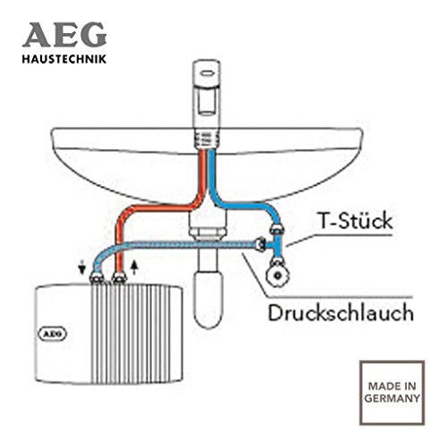 AEG 231216 MTE 570 elektronischer Klein-Durchlauferhitzer EEK A, 5,7 kW drucklos und druckfest geeignet - 5