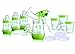 MAM Breast Feeding Starter Set including Breast pump and Anti colic self sterilising bottles (Green)