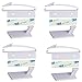Hipiwe Baby Safety Drawer Locks, Cabinet and Cupboard Latches, Childproof Safety Catches, 4 Pack, White