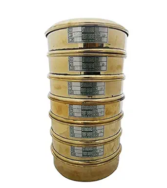 Bharat Emporium Test Sieves are used for sieving of chemical powders medical powders aggregate sand soil cement etc.(Set of 8)