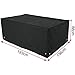 Produktbild EUGAD GZ1172sz, Schutzhülle für Sitzgruppe 193x136x88 cm, Schutzhaube Abdeckplane Abdeckhaube aus PVC beschichtet 420D Oxford, Gartenmöbel Plane Hülle Abdeckung wasserdicht, Schwarz