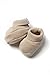 Produktbild Babyschuhe / Babyschühchen / Strickschuhe / Erstlingsschuhe aus 100 % Baumwolle für Neugeborene, Hellbraun - Tricot MINUTUS