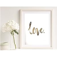 Poster Gold o. Silber Love.