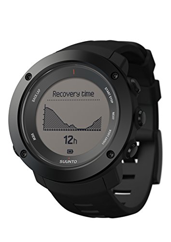 Suunto - Ambit3 Vertical HR - SS021964000 - Reloj GPS Multideporte + Cinturón de frecuencia cardiaca (Talla M) - Ideal para montaña - Negro