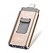 Produktbild USB-Flash-Laufwerk 128GB iPhone Memory Stick, Auanoz Daumen-Laufwerk USB 3.0 Memory Stick kompatibel iPhone iPad Android und Computer (Gold-128GB-3.0)