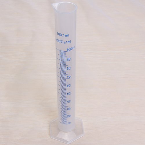 100ml transparent Kunststoff Diplom Zylinder - 2