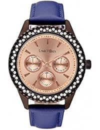 Reloj mujer Louis Villiers en acero rosa dorado 41 mm lv2081