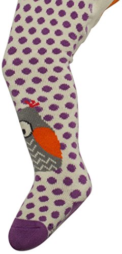 Sterntaler Baby Girls Strumpfhose Eule Tights, Purple (pflaume 625), 6-12 months (Manufacturer size: 80)