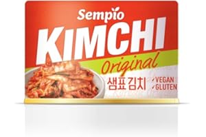 Sempio Kimchi en Lata Original 5,64 oz (paquete de 12), Repollo Encurtido Fermentado Auténtico Coreano, Perfecto para Acompañar Ramen, Fideos y Arroz, Kimchi Enlatado Estable