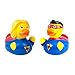 Produktbild Lilalu Quitscheenten Super Hero Paar Mann und Frau Held Bade Enten Gummiente Set