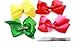 Cellot Boutique Huge Hair Bows 12 Pcs 8 Inches High Quality Handmade Colorful Grosgrain Ribbons | Durable Metal Alligator Clip | No Fraying No Slipping Barrettes For Girls, Women, Babies, Newborns & Toddlers